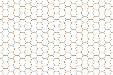 Transparent Honeycomb Pattern Wallpaper with Brown Lines