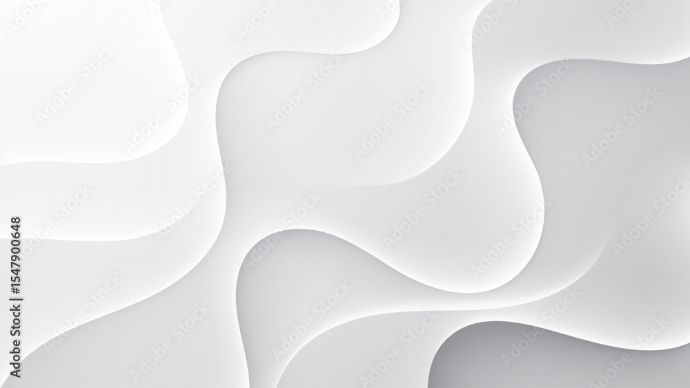 Canvas Prints elegant light white abstract background with smooth curves