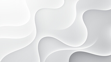 Elegant Light White Abstract Background with Smooth Curves