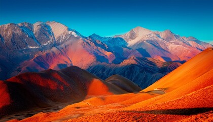 abstract moutains colorful background