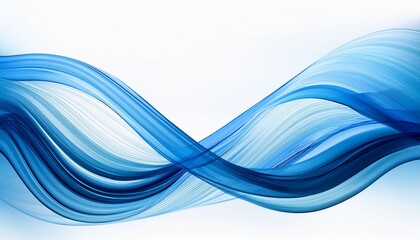 Naklejka premium abstract blue wave curve lines designs on white background