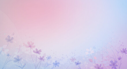 Pastel Floral Dream: Delicate pastel flowers in soft hues of pink and blue create a dreamy, ethereal background.