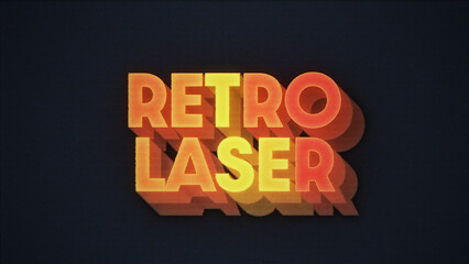 Retro Laser Titles