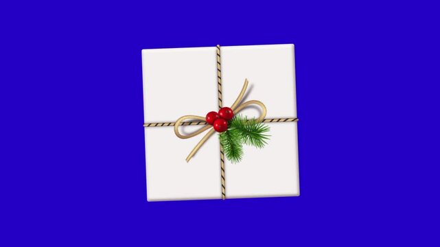 gift box on chroma key
