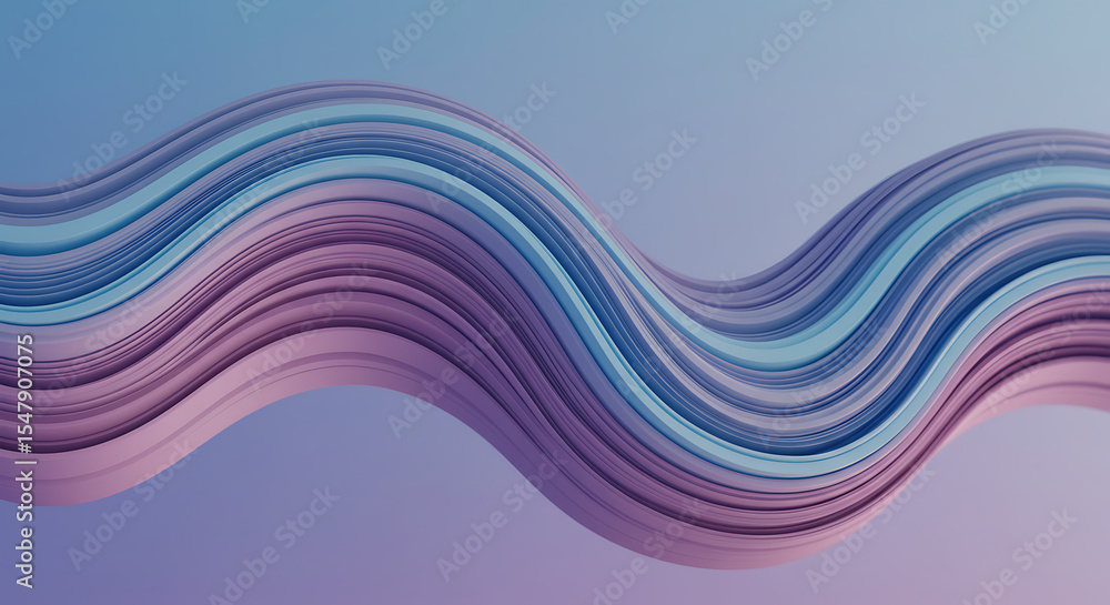 Poster abstract flowing ribbons: a mesmerizing wave of color streams across the frame. swirling and smooth,