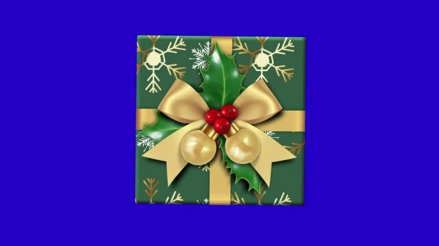 gift box on chroma key