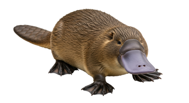 Isolated Platypus Standing