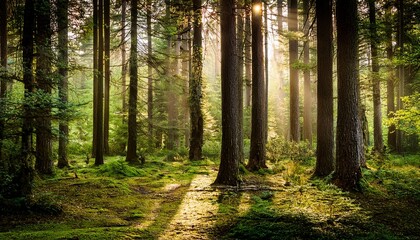 Fototapeta premium trees in the woods