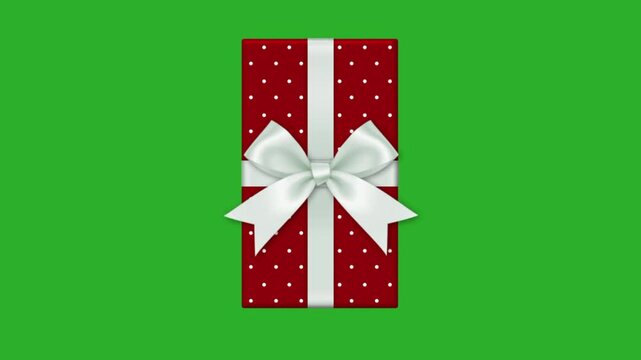 gift box on chroma key