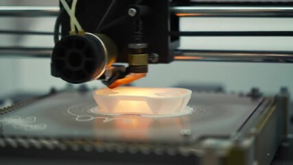 Precision extrusion of a 3d printing rig in a technological environment