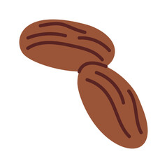 Chocolate nuts cartoon sweet dessert