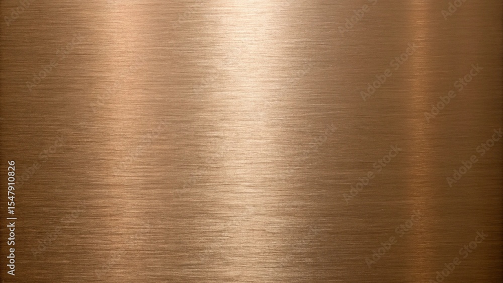 Poster horizontal brushed bronze metallic texture background image, showing subtle light reflection
