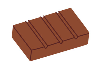 Dark chocolate bar cartoon element