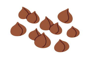 Chocolate truffle cartoon sweet dessert