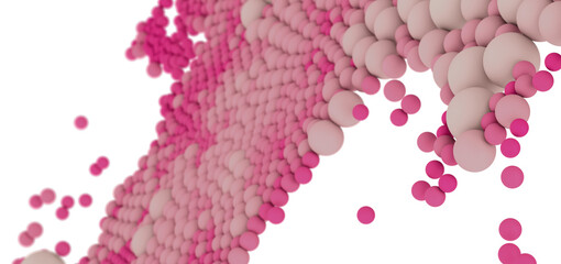 High-resolution stock photo of pink and beige spheres. Perfect for websites, presentations, and design projects.