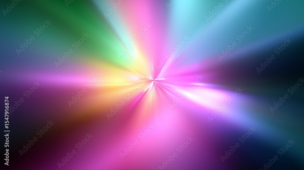 Poster colorful light burst creates a mesmerizing visual effect in a dynamic abstract display