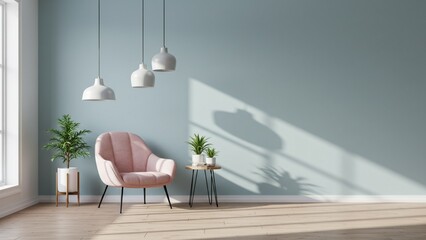 modern living room with window