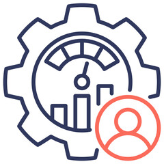 Performance Management Dual Tone Icon