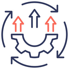 Continuous Improvement Dual Tone Icon