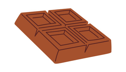 Milk chocolate doodle cartoon dessert