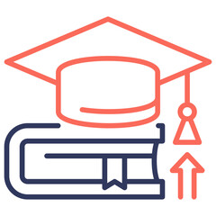Higher Education Dual Tone Icon