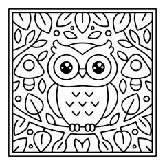 Fototapeta premium vector illustration of a coloring page
