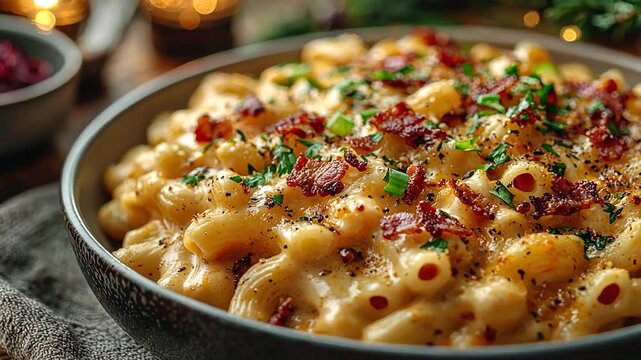 smoky chipotle macaroni zoom in video
