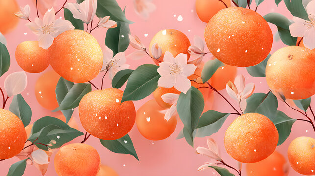 Peach-Themed Menu Concepts with Space for Custom Text