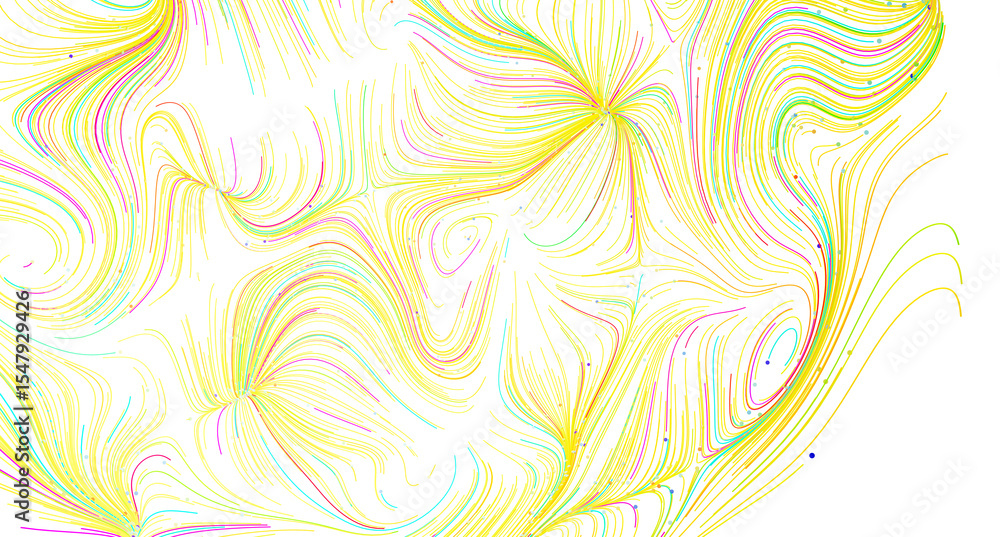 Poster Colorful abstract background with swirling lines and vibrant colors. Perfect for design projects.