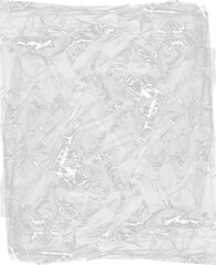 Abstract transparent pattern of crumpled plastic.