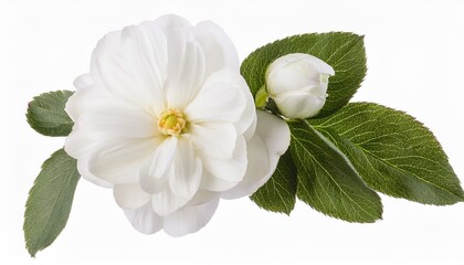 Fototapeta premium White Flower Stem Isolated Botanical Element on Transparent
