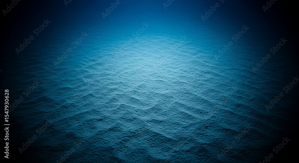 Poster textured blue surface, resembling sand or snow, subtly undulating, creating a calming and serene atm