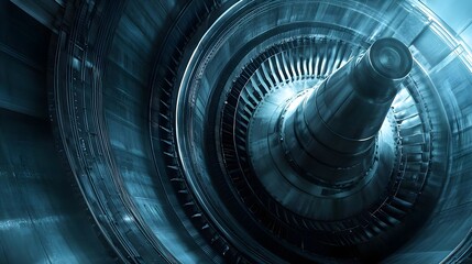 Jet engine, Turbine, Engine, Jet Engine Turbine Close-Up