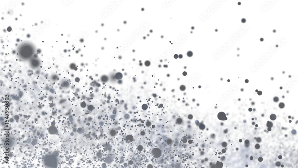 Poster high-resolution image of abstract grey particles on white. perfect for backgrounds and design.