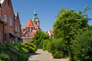 Lüneburg sommerlich Senkungsgebiet Altstadt