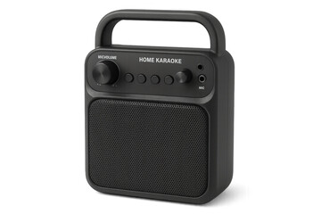 Home karaoke machine isolated on transparent background