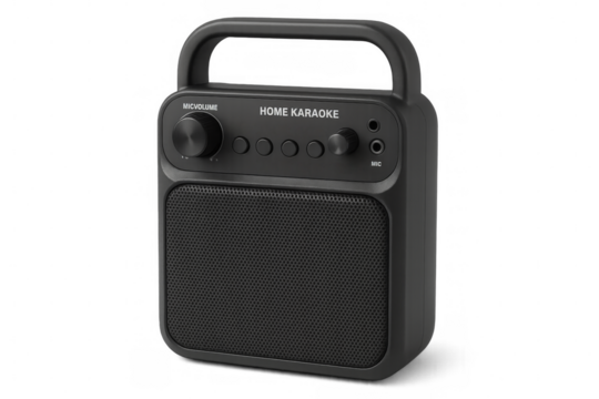 Home karaoke machine isolated on transparent background