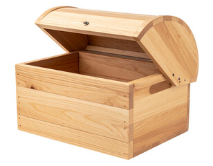 Wooden Bread Storage Box with Sliding Roll-Top Cover, Transparent Background