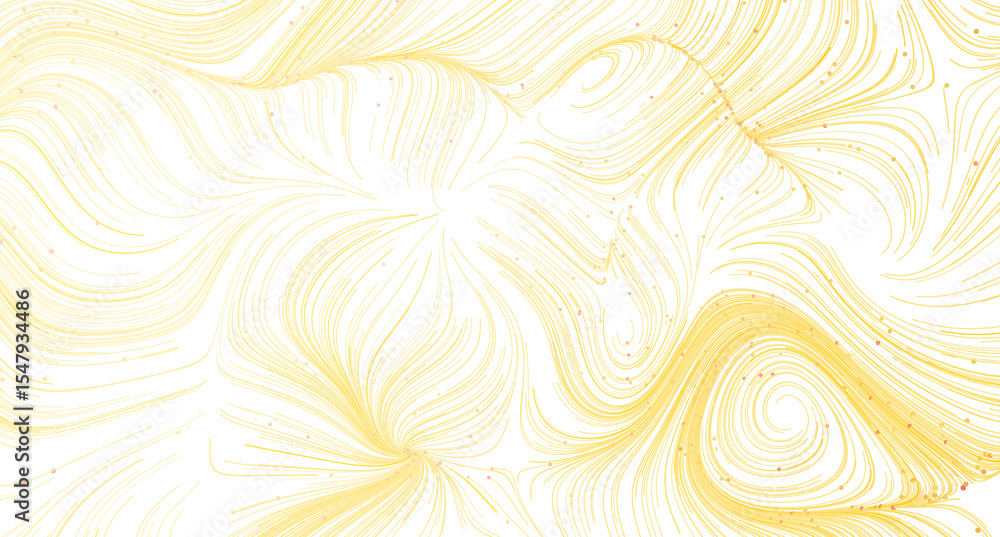 Poster elegant gold and white abstract background with swirling lines and subtle glitter. perfect for luxur