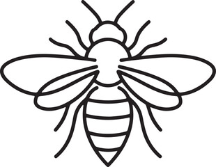 sleek and simple bee logo, perfect for a strong and easily traceable monogram