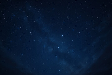 星が見えるロマンティックな夜空のイラスト