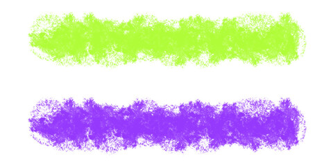 Abstract Brushstrokes: A pair of artistic brushstrokes, one vibrant green and the other striking purple, forming a captivating artistic composition. © PNG spot