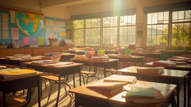 textbooks school table