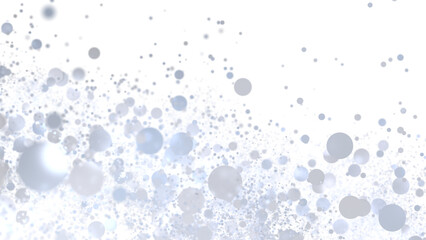 Soft, light grey bubbles on white background. Ideal for backgrounds, overlays, and design elements.