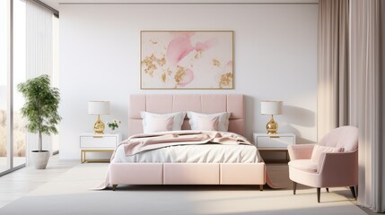 elegance bedroom pink