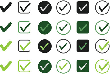 Collection of Check Mark Icons