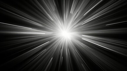 Obraz premium monochrome abstract light streaks