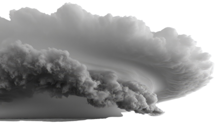 Dramatic Cumulus Cloud Formation: A striking view of a dramatic cumulus cloud formation. Illustrating the beauty and power of weather with a unique artistic feel.