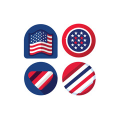 stylized-icon-set-of-usa-flags--folded--waving--an (1).eps