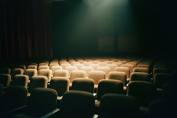 Empty Theater Chairs théâtre, rouge, vide, salle de spectacle, intérieur, 
